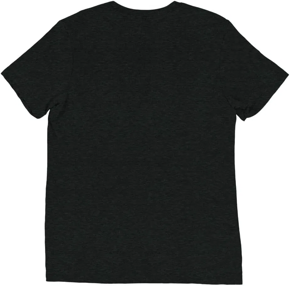 Мужская футболка с принтом Pugs Rock Band Unisex Triblend, Charcoal-black — фото 2