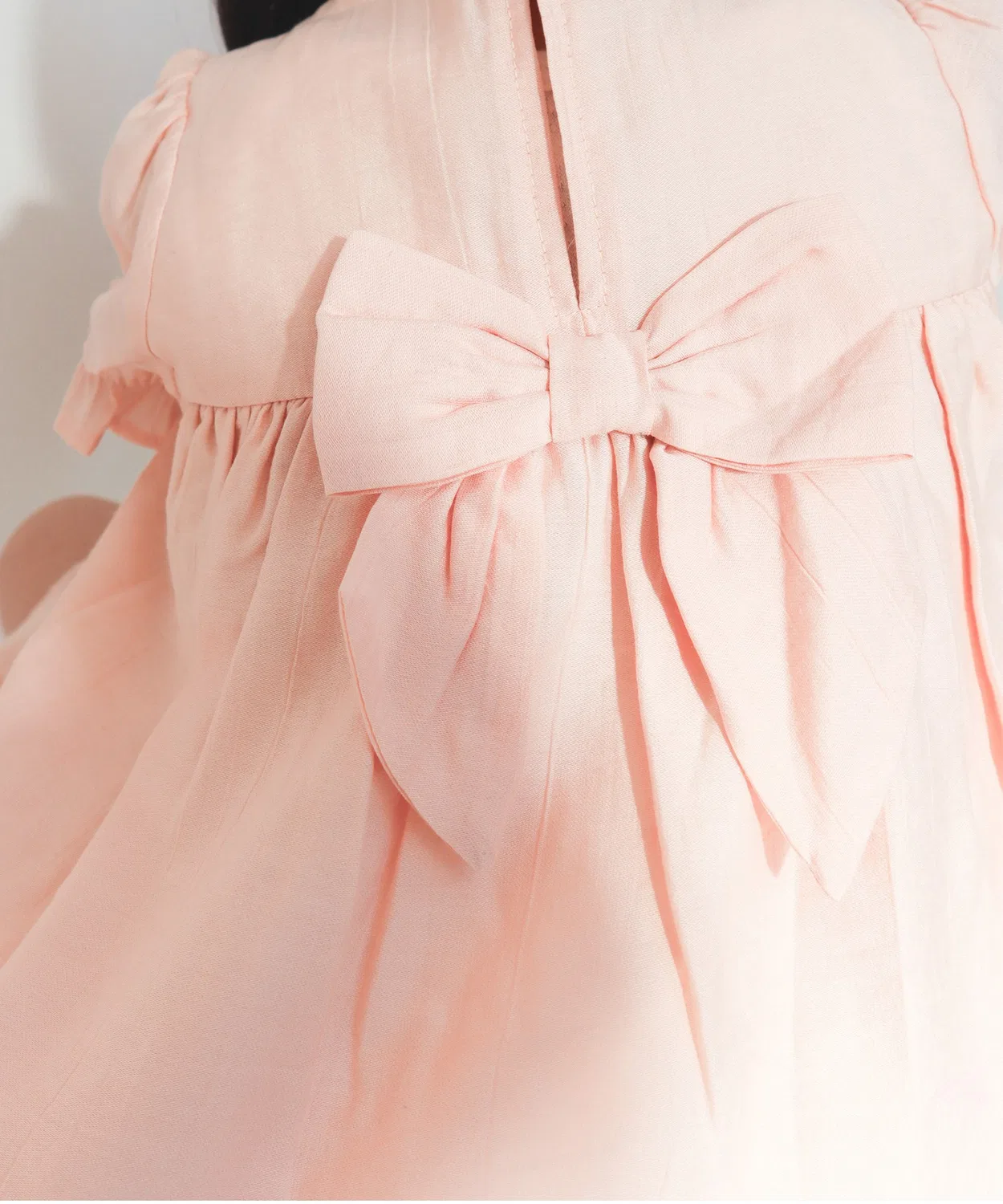 Детское платье для девочек с вышивкой coto cotte DADWAY, Pink — фото 4