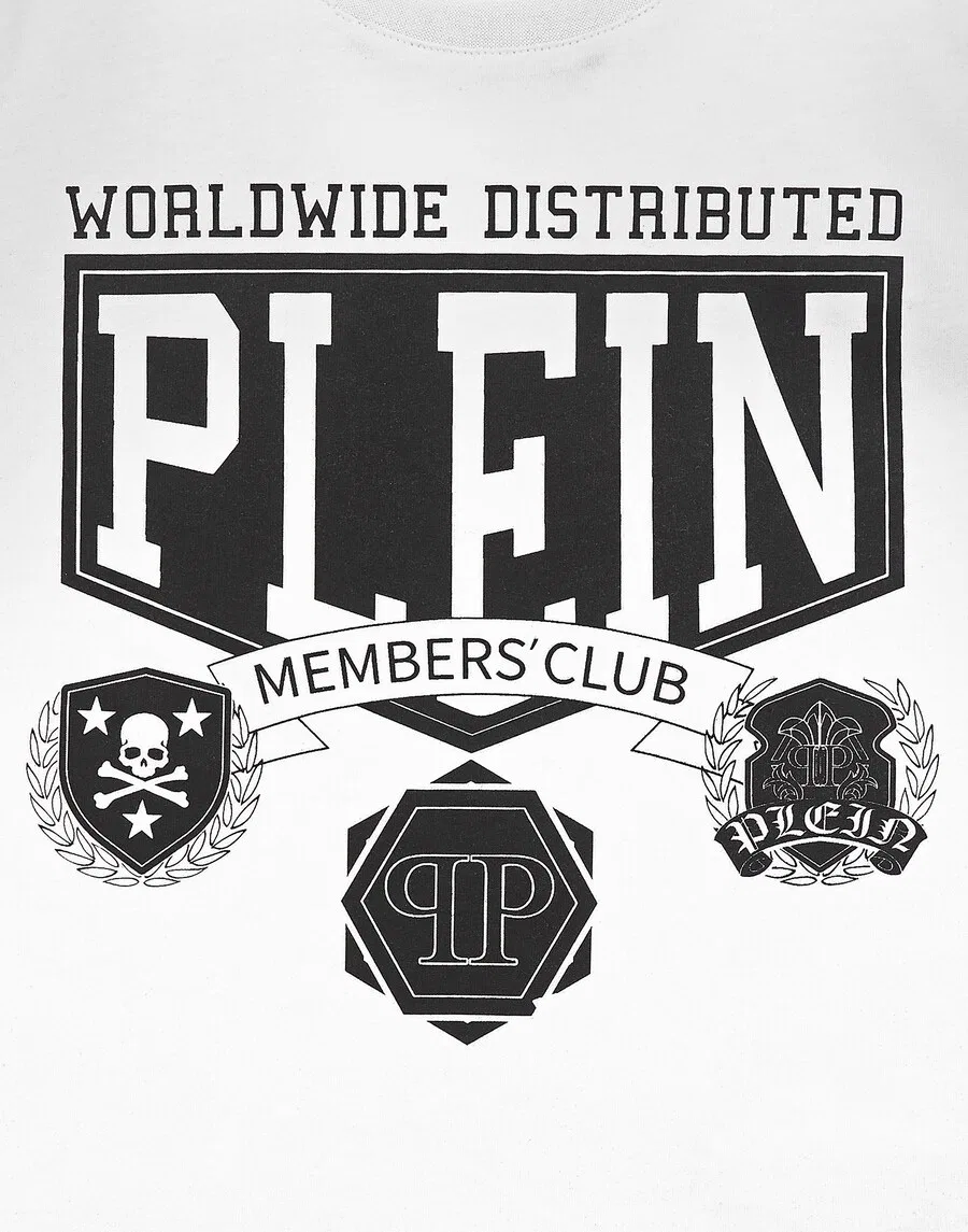 Рубашка Philipp Plein 'College' белого цвета — фото 3