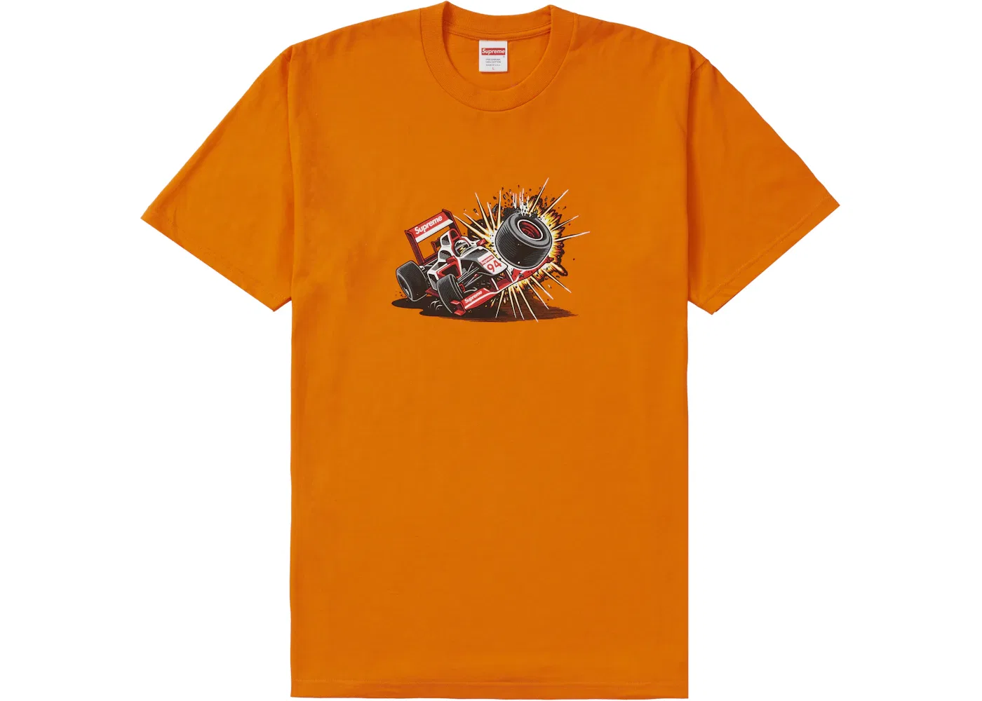 Мужская футболка с принтом Supreme Tee (FW21), Orange