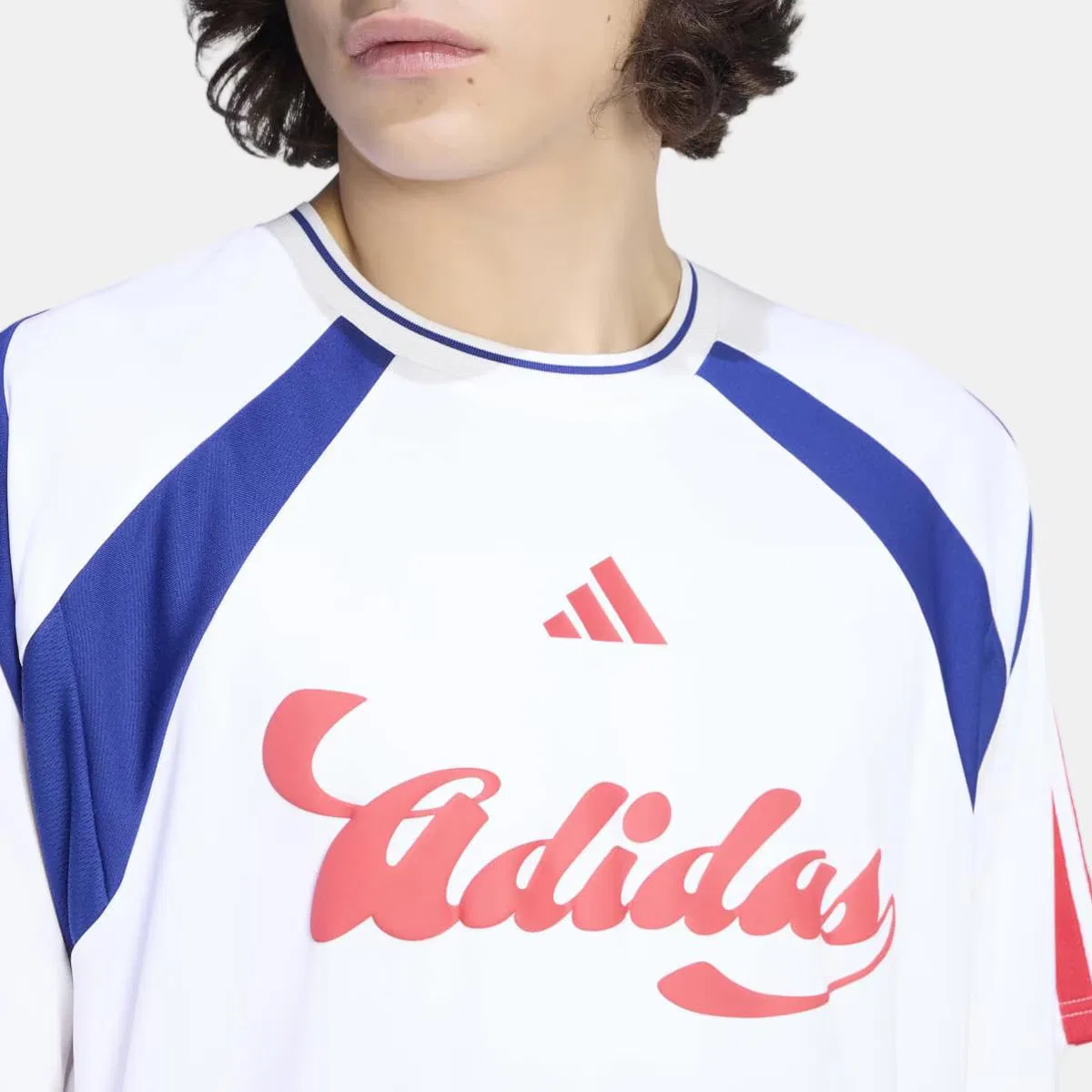 Мужская футболка, Tiro NP, adidas, белый красный — фото 4