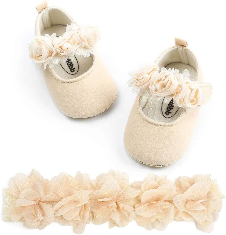 Детские туфли Мэри Джейн для девочек HsdsBebe, Flower Khaki