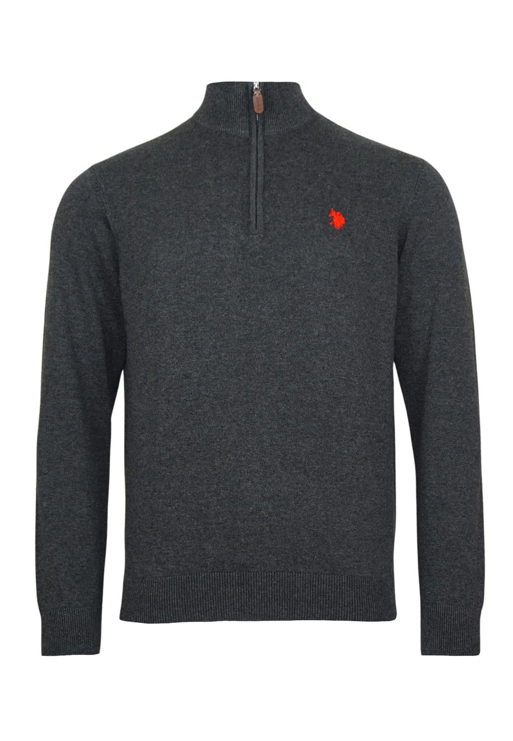 Свитшот с длинным рукавом U.S. Polo Assn., серый — фото 2