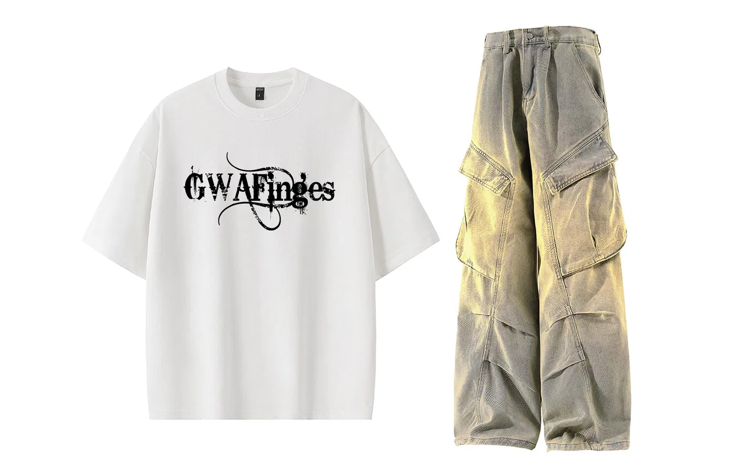 Детский спортивный комплект с круглым вырезом Casual Sportswear GWAF, Burgundy Top+Yellow Mud Pants — фото 3