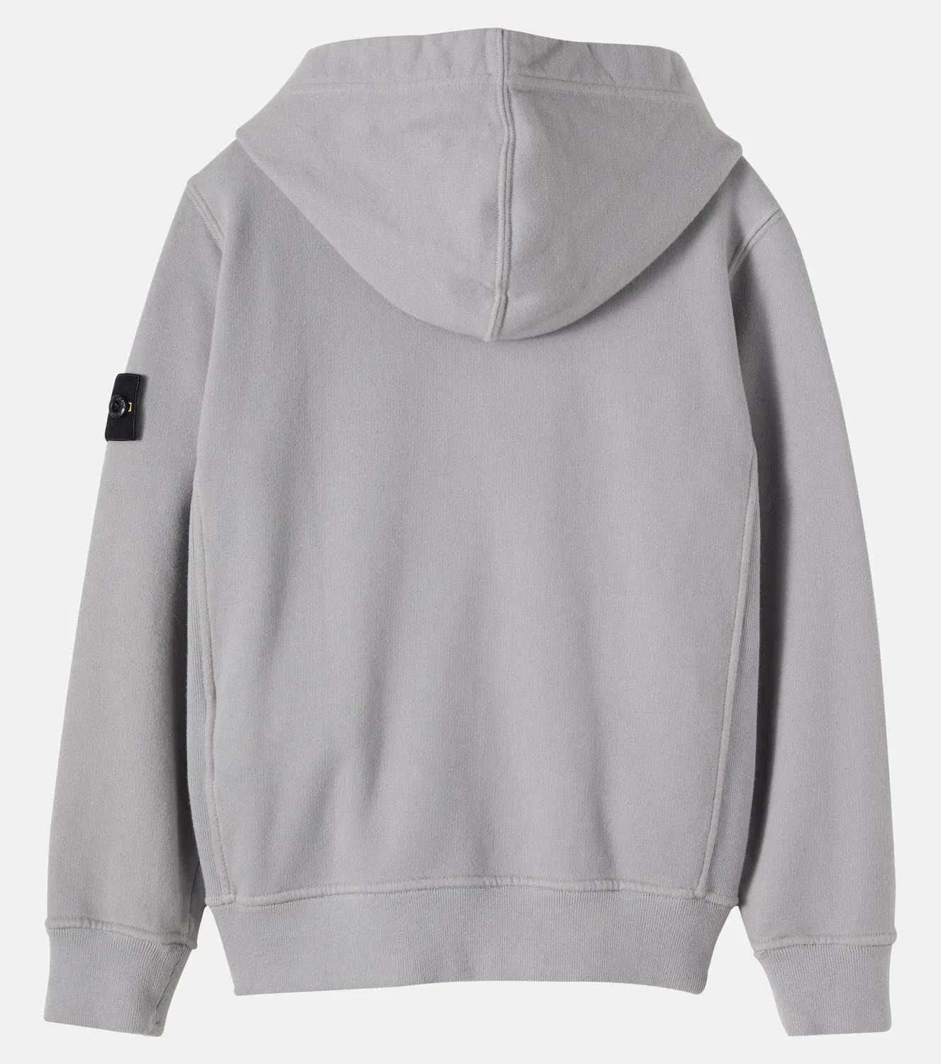Худи с капюшоном и молнией Stone Island Junior, серый — фото 3