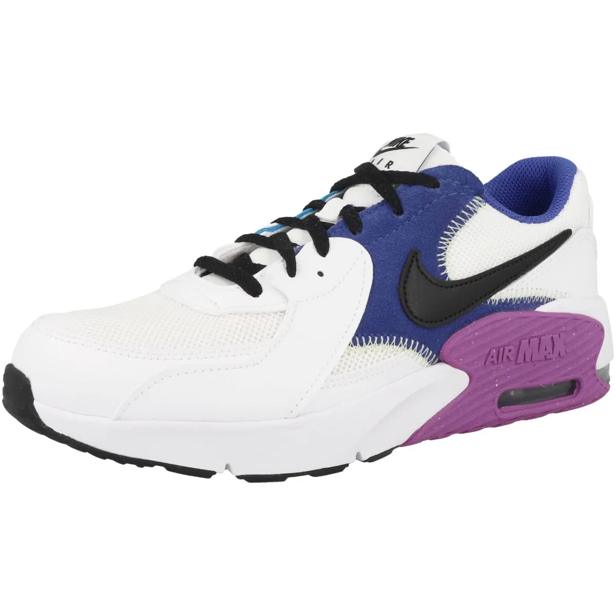 Детские кроссовки для мальчиков и девочек с амортизацией NIKE Air Max Excee NIKE, Multicoloured White Black Hyper Royal Active Fuchsia — фото 4