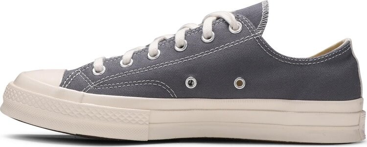 Кроссовки Converse Comme des Garçons PLAY x Chuck 70 Low Steel Gray, серый — фото 3