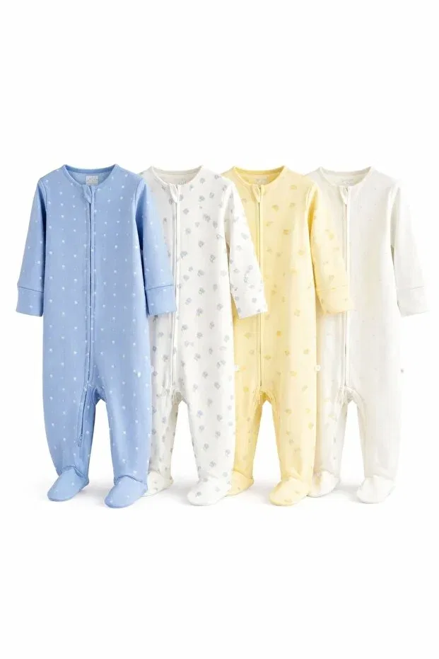 Детский комбинезон с принтом 4-предметный набор Next Baby, Multicolor