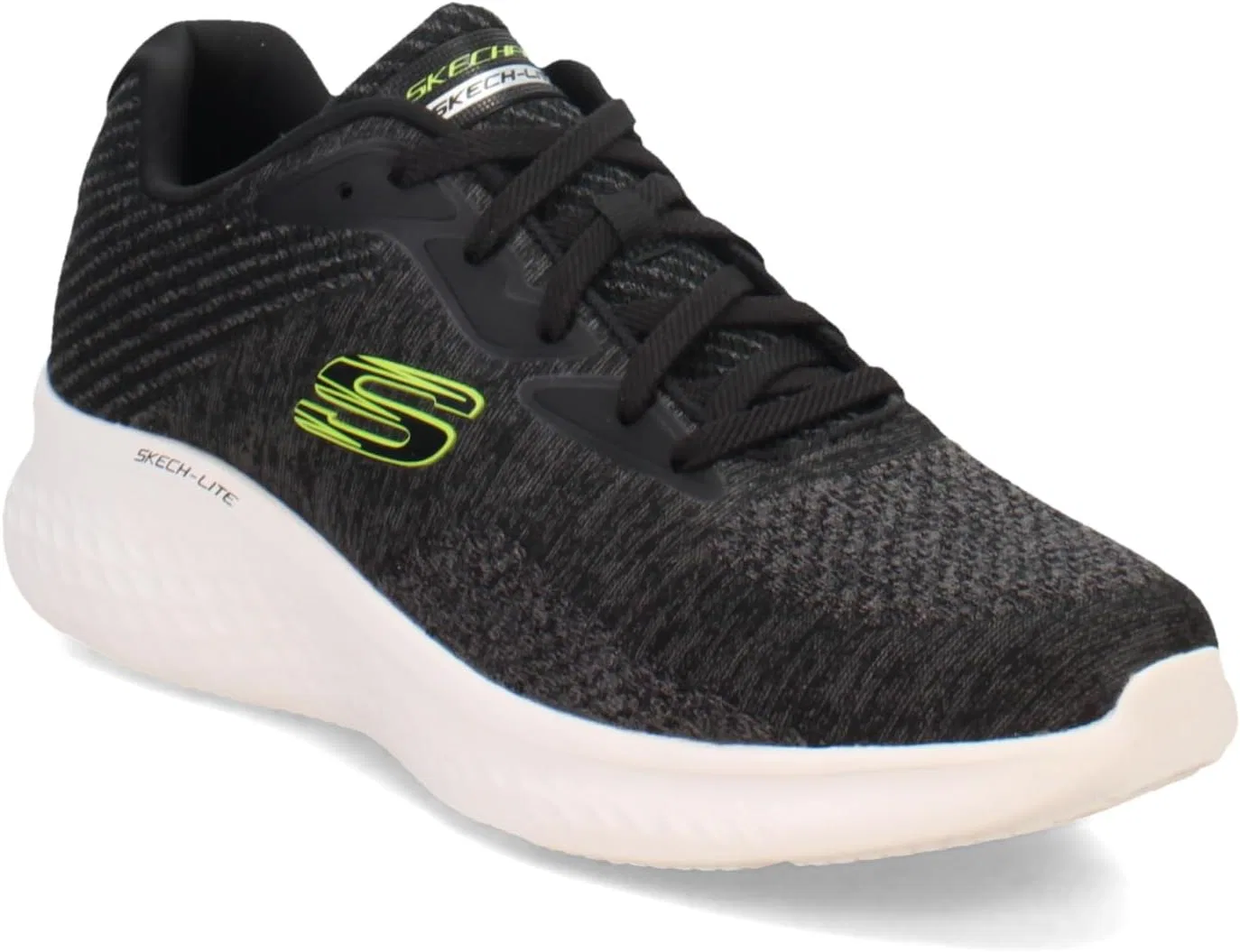 Мужские кроссовки Skechers Skech-lite Pro Faregrove, 2-Black Circular Knit Synthetic Lime Trim — фото 2