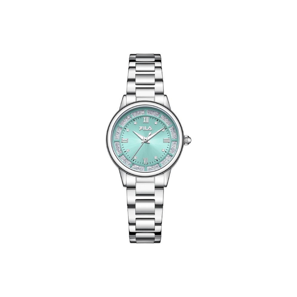 

FILA Часы Wrist Watch Quartz Movement Steel Strap Pink Watch Dial Women's Watch Love At First Sight Romantic Box, [Sparkling Green]6647-102