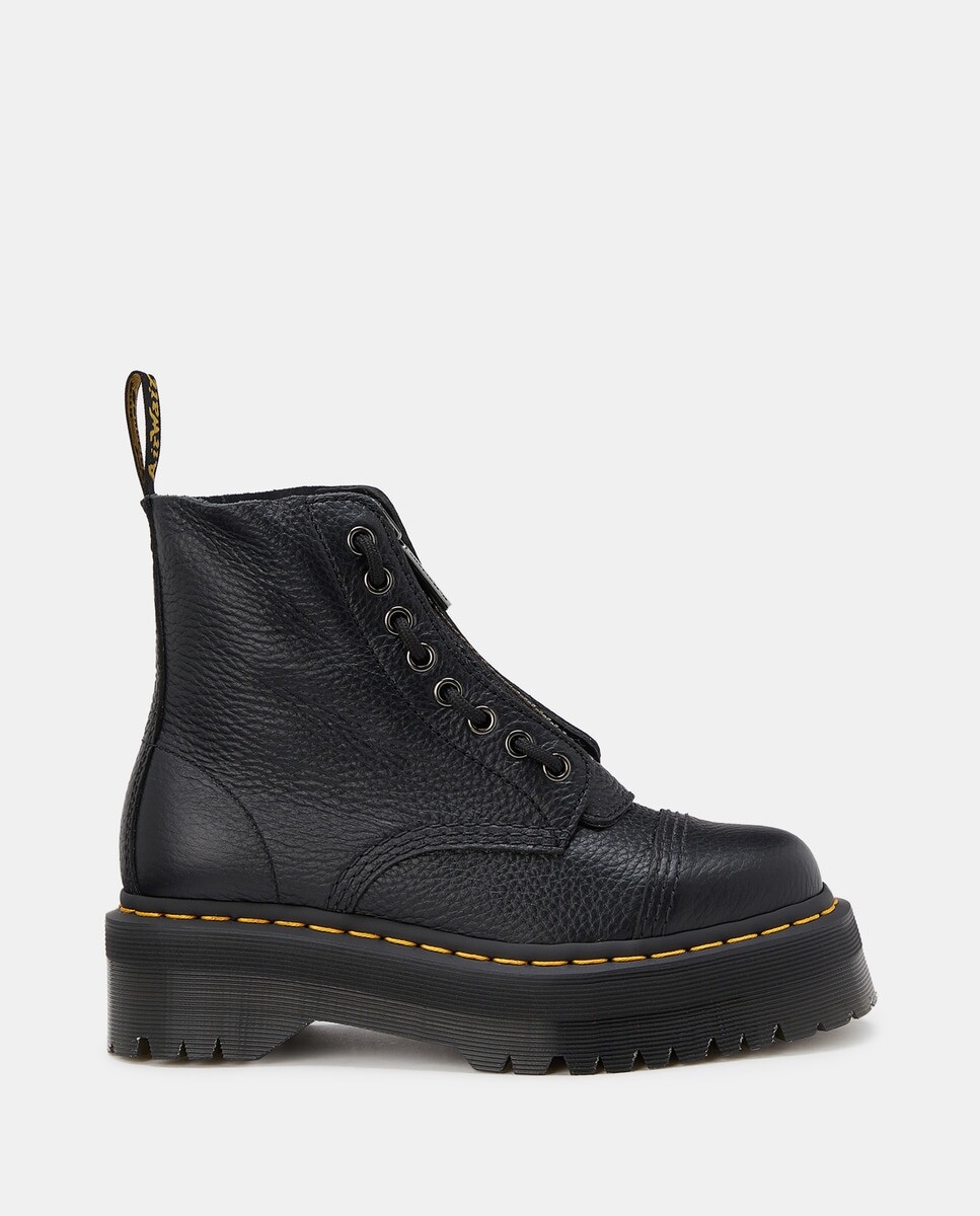 

Черные женские сапоги из фактурной кожи Dr. Martens, черный