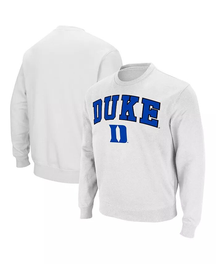 

Мужская толстовка-пуловер Duke Blue Devils Arch & Logo Colosseum, белый