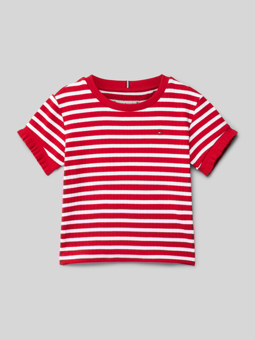 

Футболка с вышитым логотипом Tommy Hilfiger Teens, красный