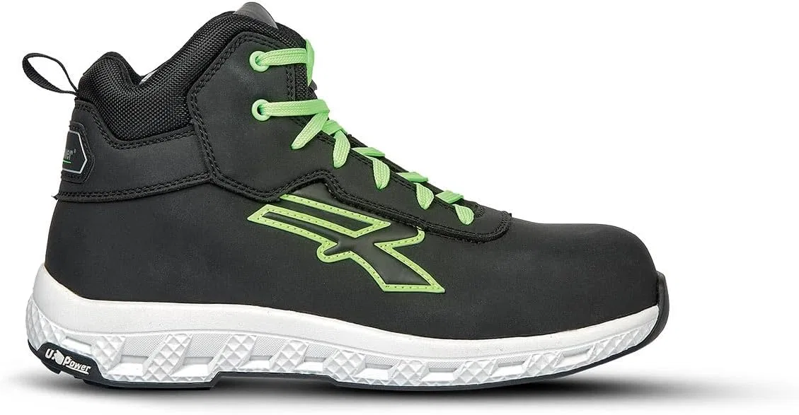 Ботинки U Power Unisex Alanis Esd S3s CI Hi Hro Fo SrSafety Shoes, Black Green — фото 2
