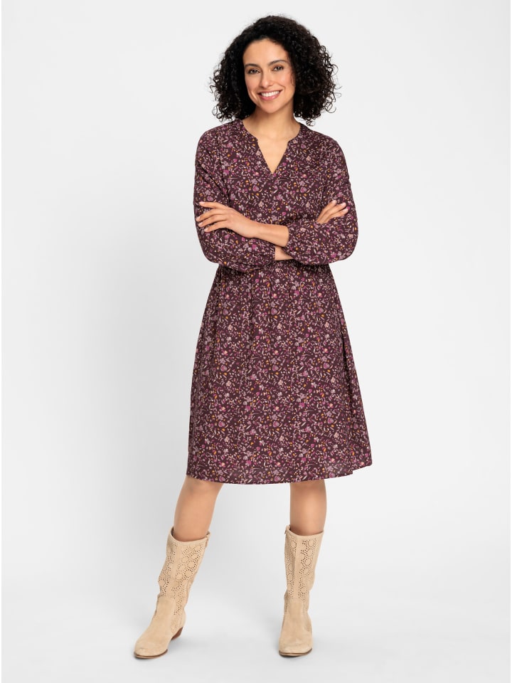 

WITT WEIDEN Тканое платье с принтом в бордовых и сиреневых тонах