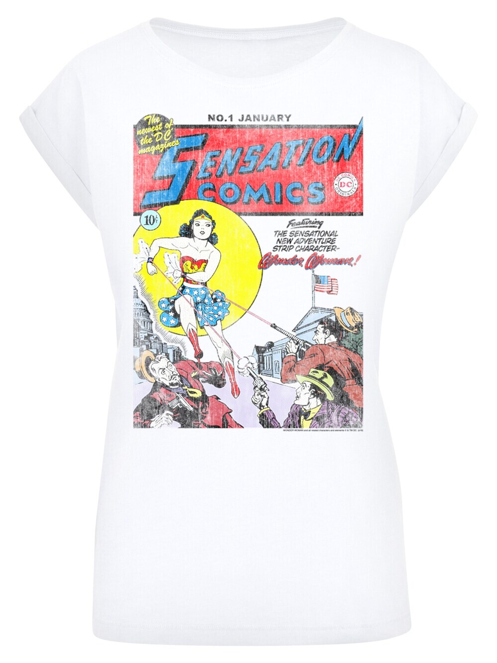 

Рубашка F4Nt4Stic Wonder Woman Sensation Comics Issue 1 Cover, белый