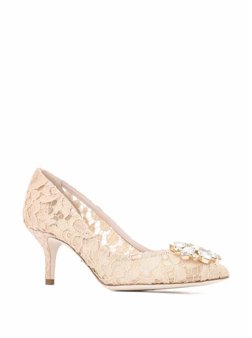 

Кружевные туфли Rainbow Lace Dolce&Gabbana, бежевый