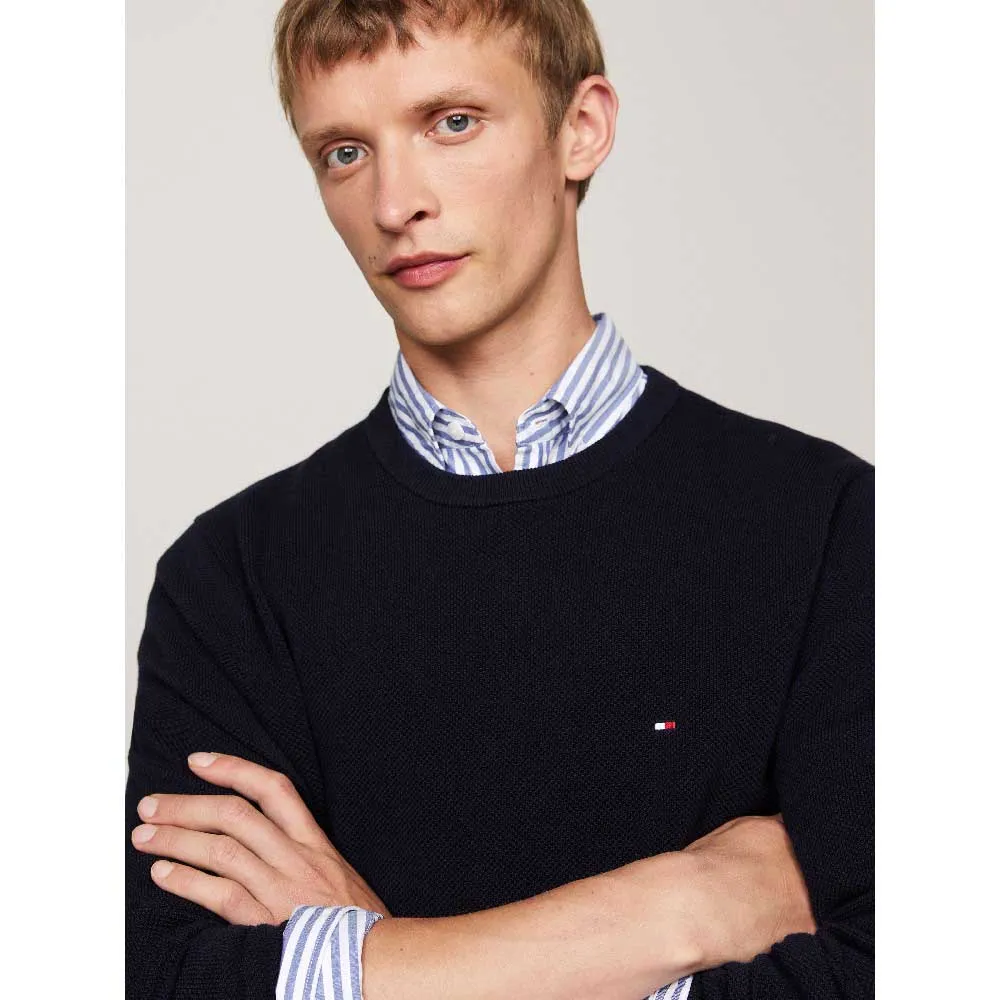 Свитер Tommy Hilfiger Essential Structure, черный — фото 4