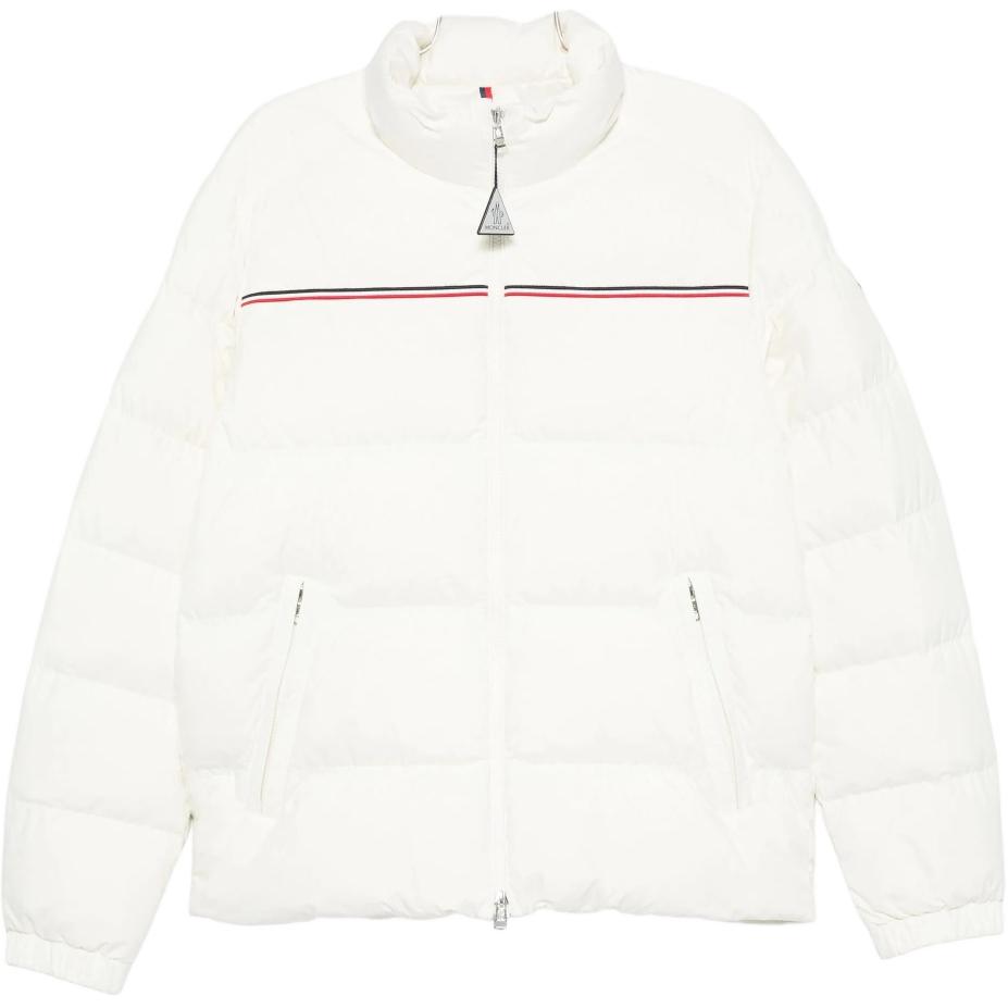 

Moncler Стриповая стеганая куртка, White