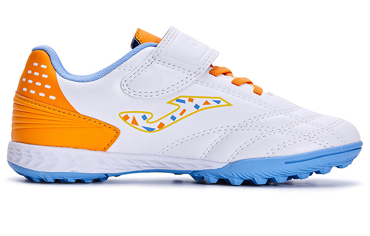Детские футбольные бутсы Kids Low-top Белые/оранжевые Joma, белый — фото 2