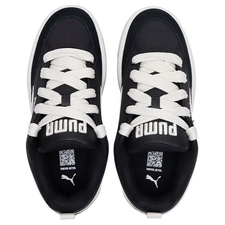 Кроссовки Puma Park Lifestyle Skateboarding Shoes Unisex Low-top Black/white, белый — фото 4