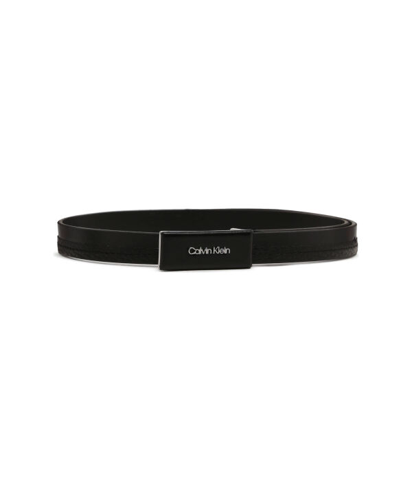 

Ремень кожаный Calvin Klein накладной, черный