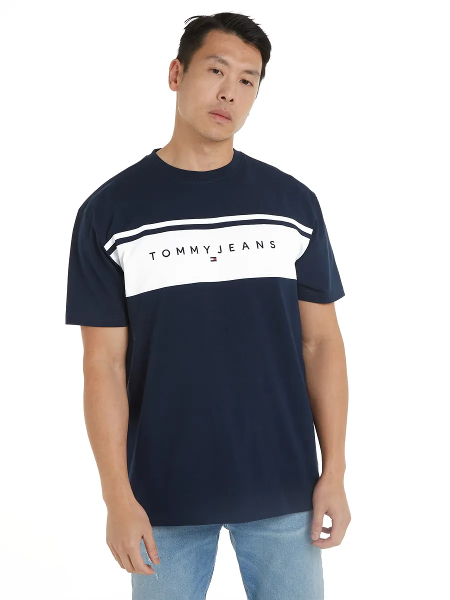 

Футболка Tommy Jeans "TJM REG LINEAR CUT & SEW TEE", синий