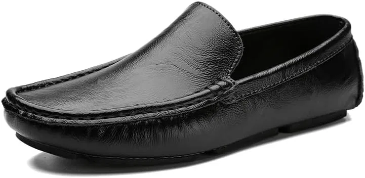 Лоферы кожаные для мужчин, Loafers, Black SayfuR — фото 2