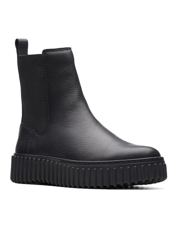 Женские ботинки Clarks из натуральной кожи, черный — фото 3