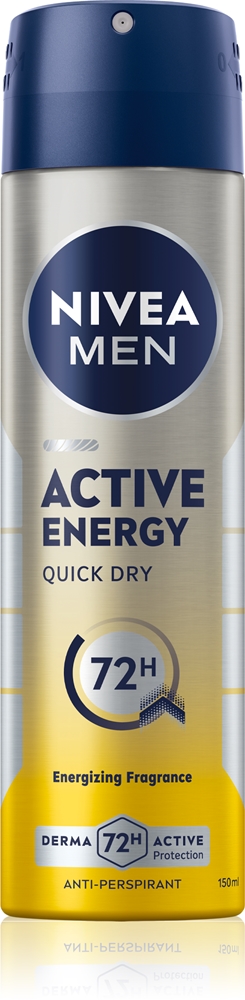 

Men Active Energy спрей-антиперспирант для мужчин Nivea, 150 мл