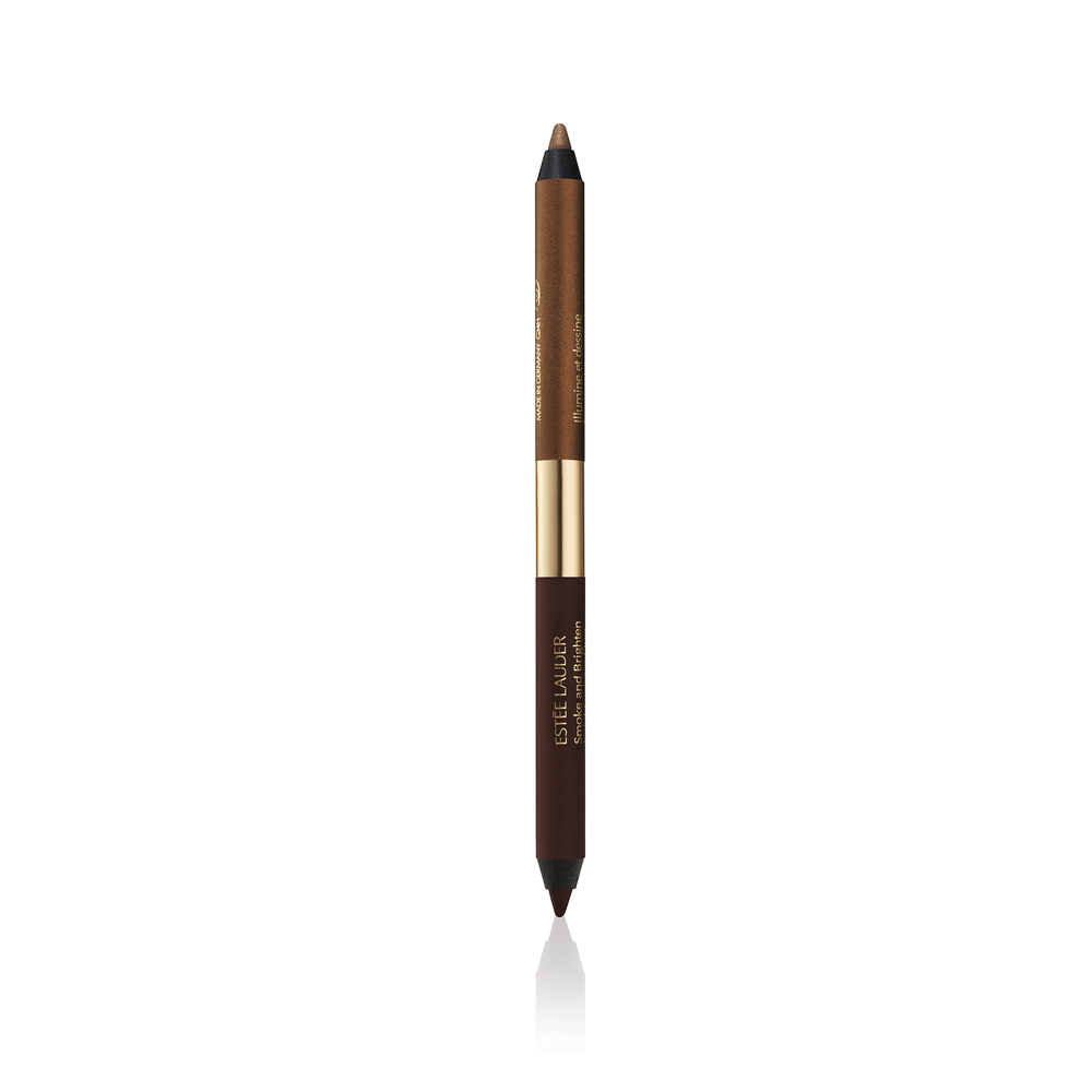 

Двусторонняя подводка для глаз smoke and brighten kajal eyeliner duo Estée Lauder, цвет dark chocolate / rich bronze