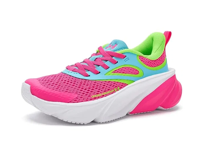 Кроссовки Rogue 6 Alternate Lace Under Armour Kids, Pink Rave/Fresco Blue/Hyper Green — фото 2