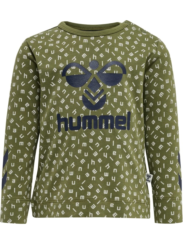 

Детская футболка с длинным рукавом "Connor T-Shirt Longsleeve" зеленого цвета Hummel
