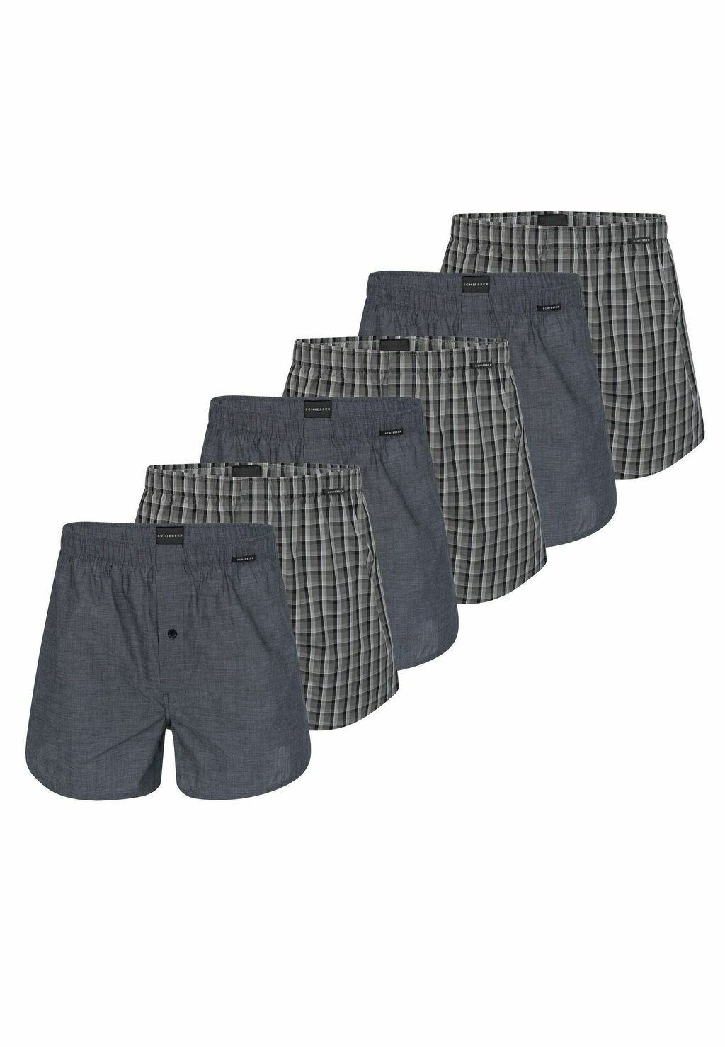 

Брюки SCHIESSER BOXERSHORTS 6ER PACK WEB Schiesser, черный