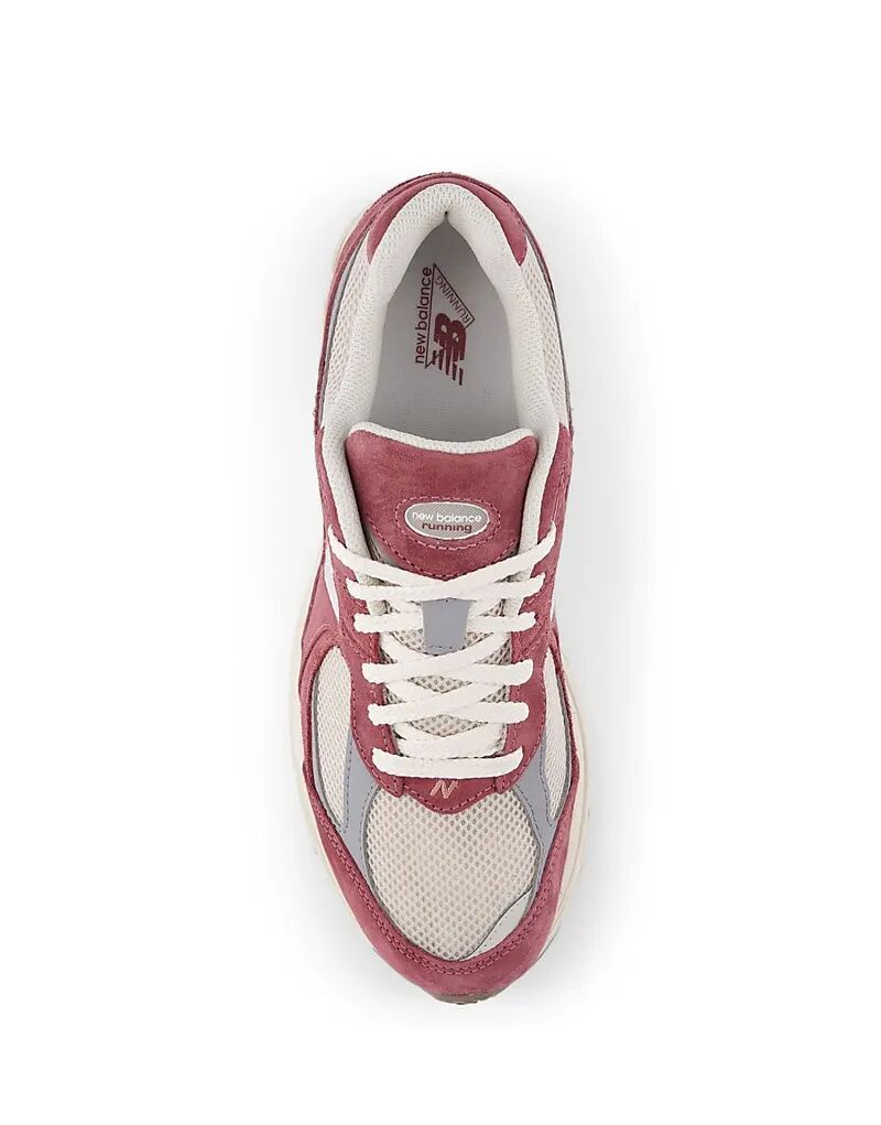 Кроссовки New Balance 2002r бордового цвета — фото 3