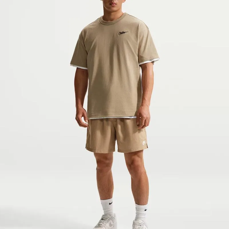 Футболка Sportswear мужская цвета хаки с круглым вырезом Nike, Khaki — фото 4