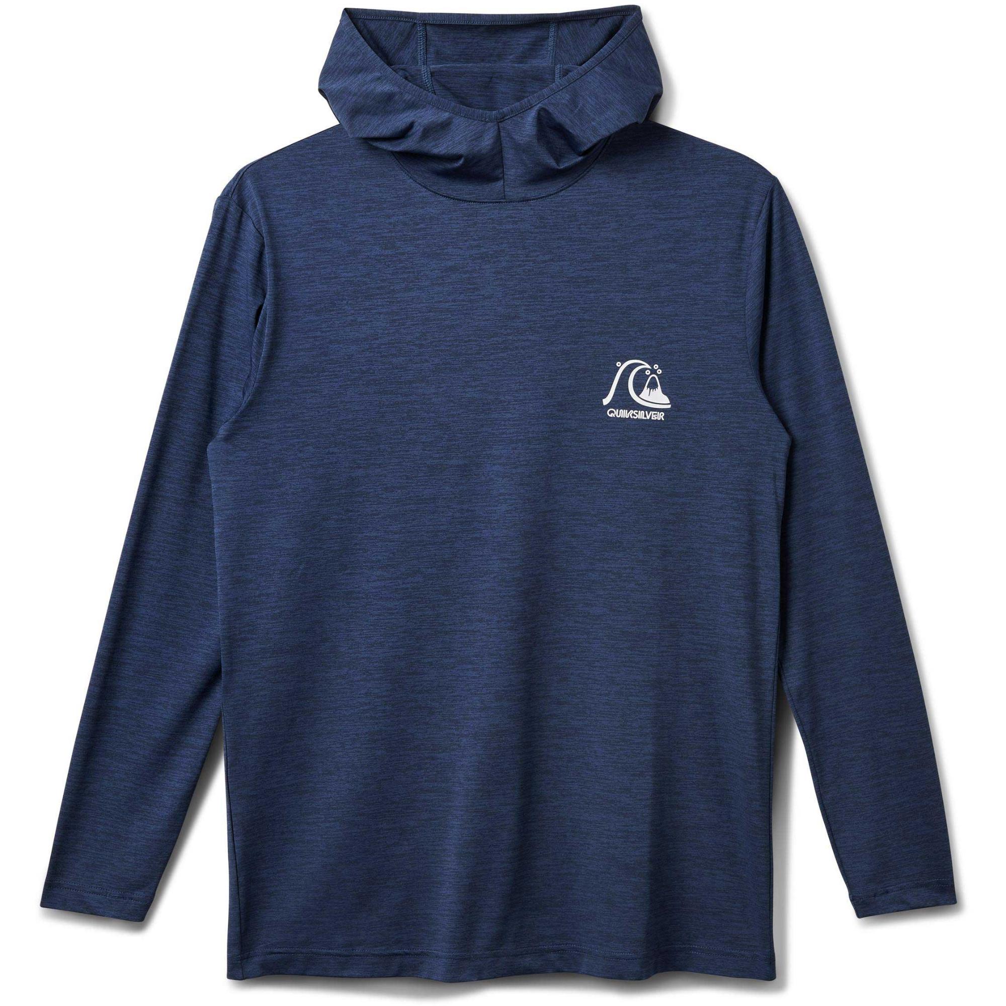 

Мужская футболка с длинными рукавами и капюшоном с логотипом DNA для серфинга. Quiksilver, Navy Heather, Синий, Мужская футболка с длинными рукавами и капюшоном с логотипом DNA для серфинга. Quiksilver, Navy Heather