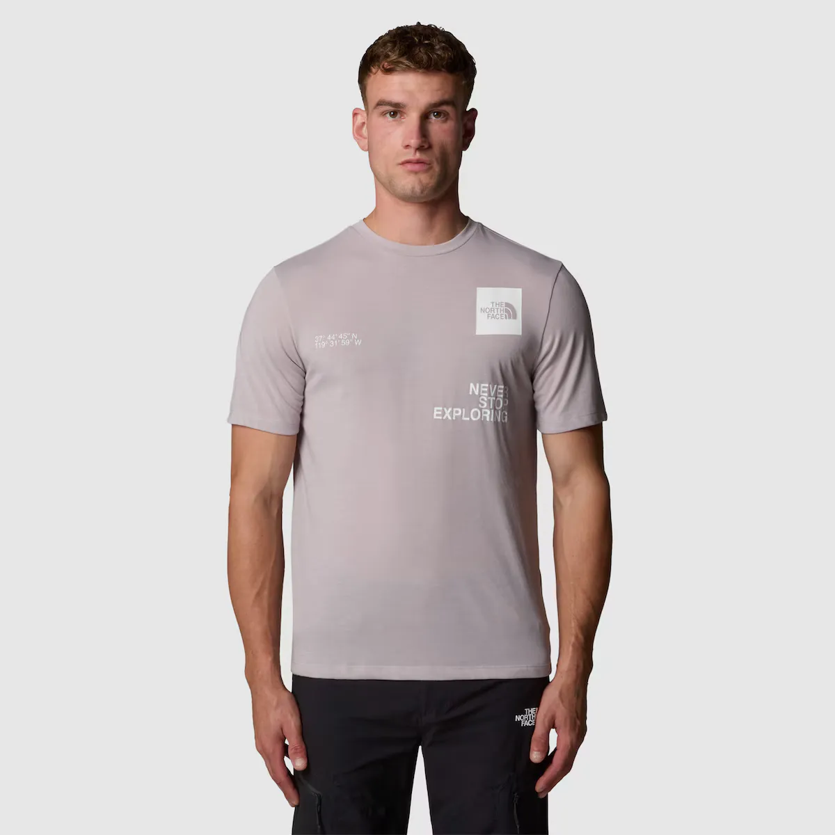 

Футболка мужская Foundation Mountain Coordinates The North Face, серый