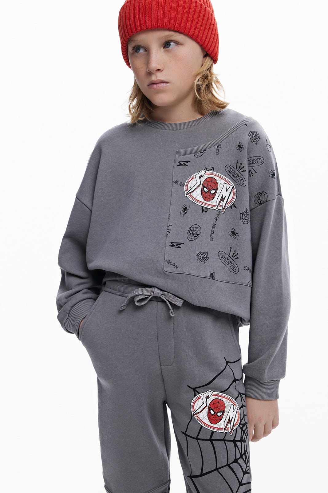 Спортивные штаны Человека-паука Desigual, Gray/Black/2014