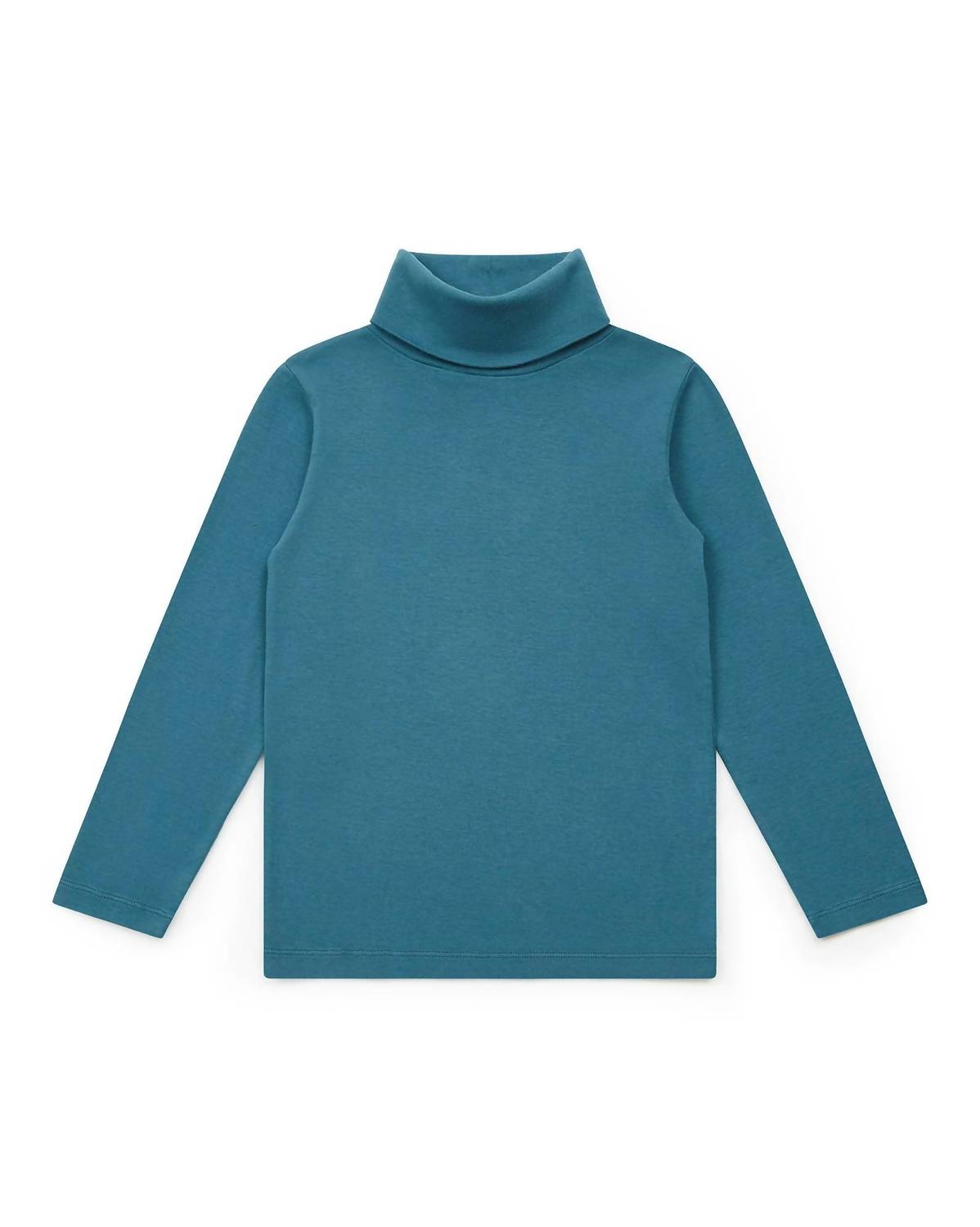 Детский свитер с воротником-стойкой из органического хлопка, цвет Bleu Curieux Bonton, Bleu Curieux — фото 2