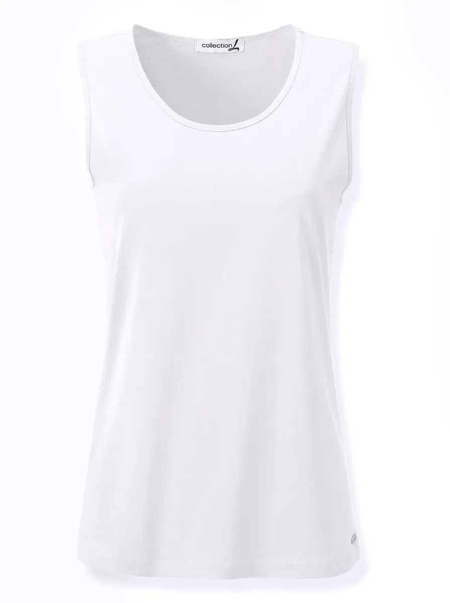 

Повседневный образ: топ-рубашка Casual Looks, белый