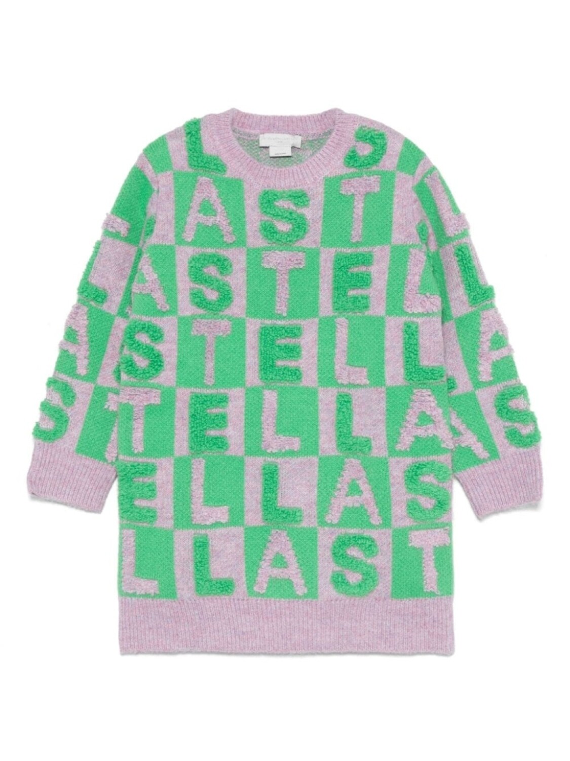 

Stella McCartney Kids трикотажное платье с аппликацией логотипа, фиолетовый