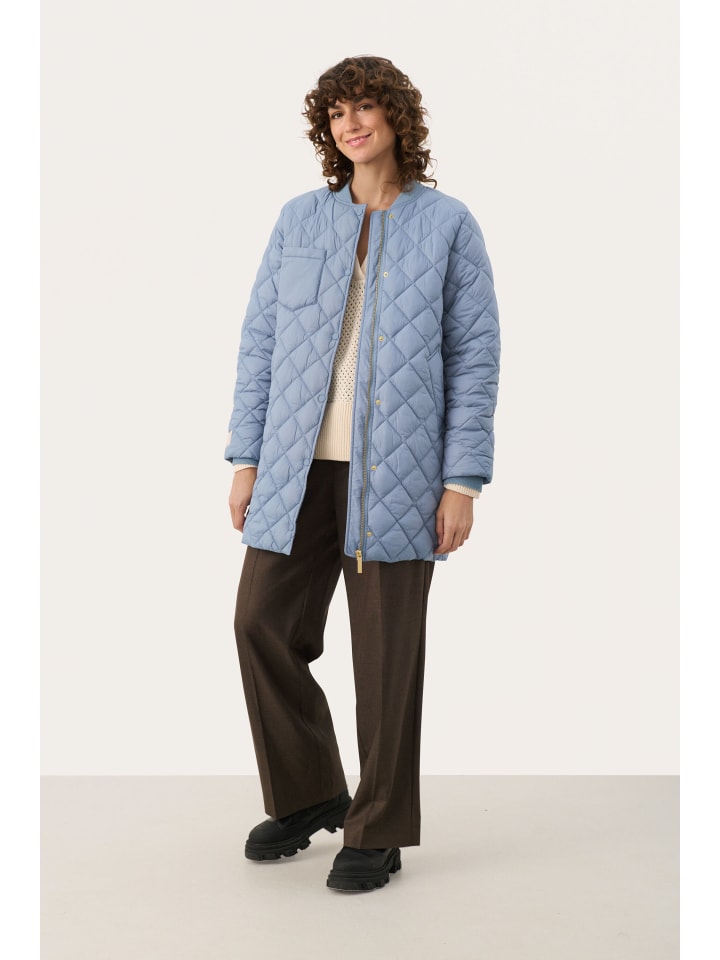 

Куртка LuccaPW, прямого кроя, синяя, наветренная PART TWO