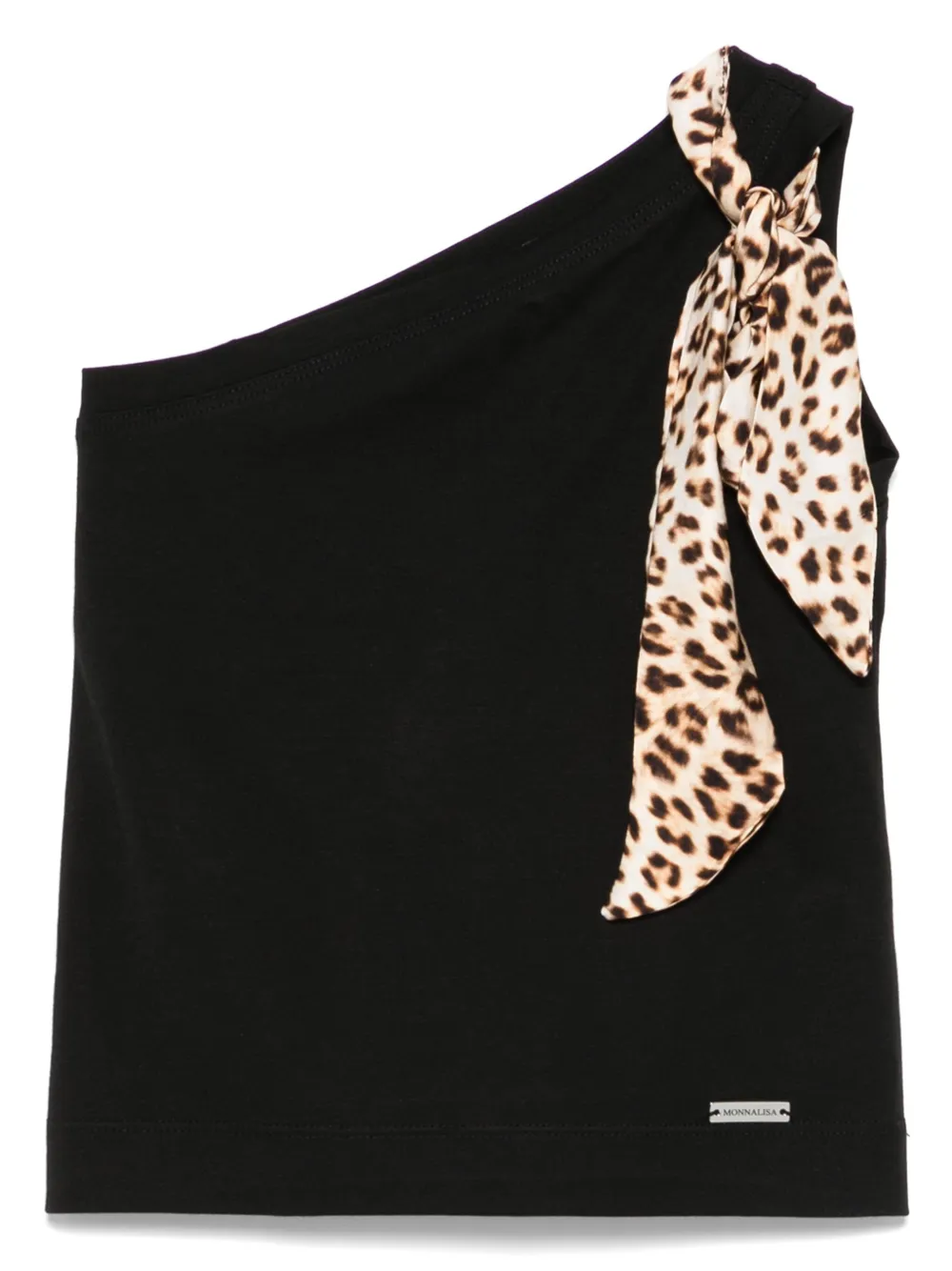 

Топ с бантом Monnalisa, черный