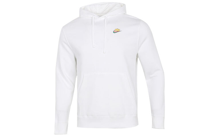 Спортивная одежда Keep It Clean Повседневный спортивный свитер с флисовой подкладкой Nike, белый — фото 2
