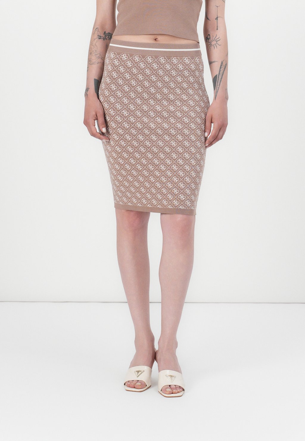 

Юбка-карандаш LISE SKIRT Guess, бежевый