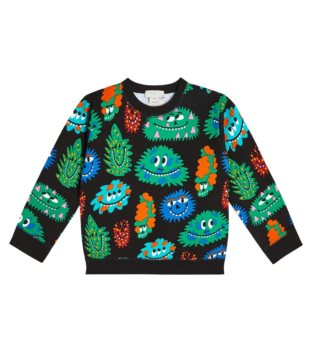 

Толстовка из хлопкового джерси с принтом Stella McCartney Kids, разноцветный