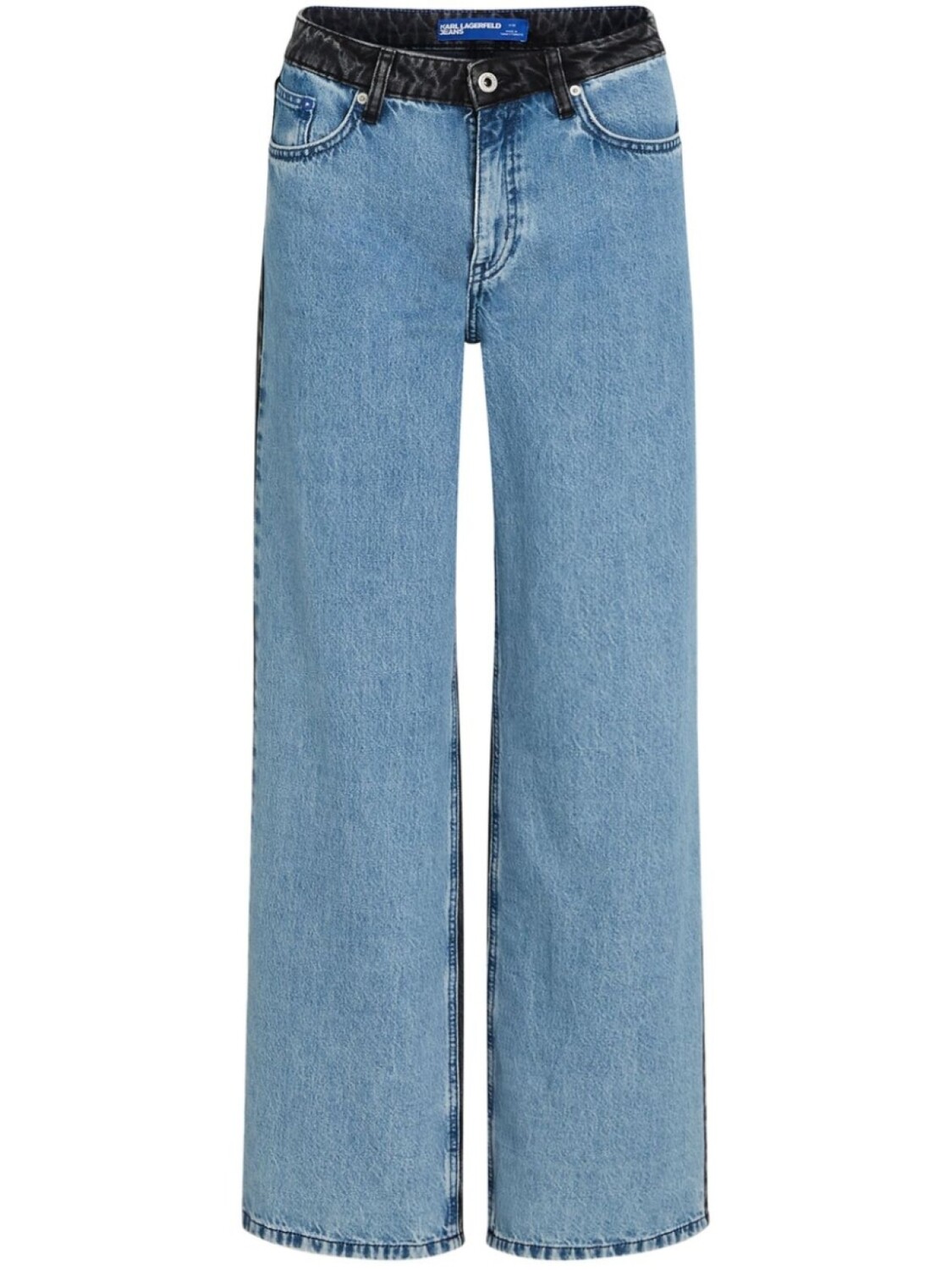 

Karl Lagerfeld Jeans джинсы средней посадки в стиле колор-блок, черный
