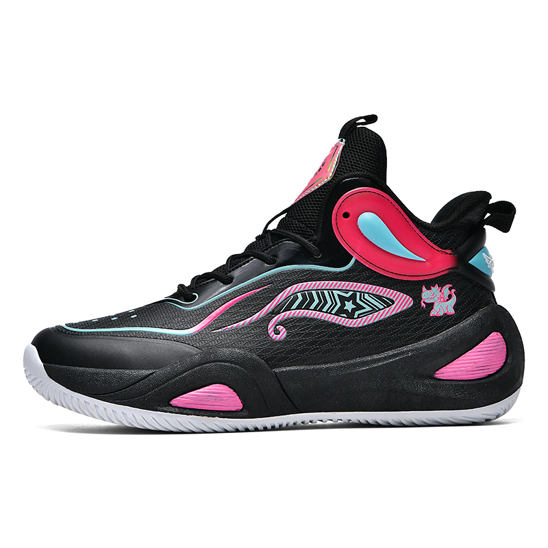 

Black-tailed deer Амортизирующие баскетбольные кроссовки Black Tailed Deer с противоскользящей подошвой, устойчивые к истиранию, дышащие, мидтоп унисекс 886 Black, цвет 886 Black