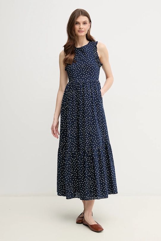 

Хлопковое платье DEBORAH Pepe Jeans, темно-синий